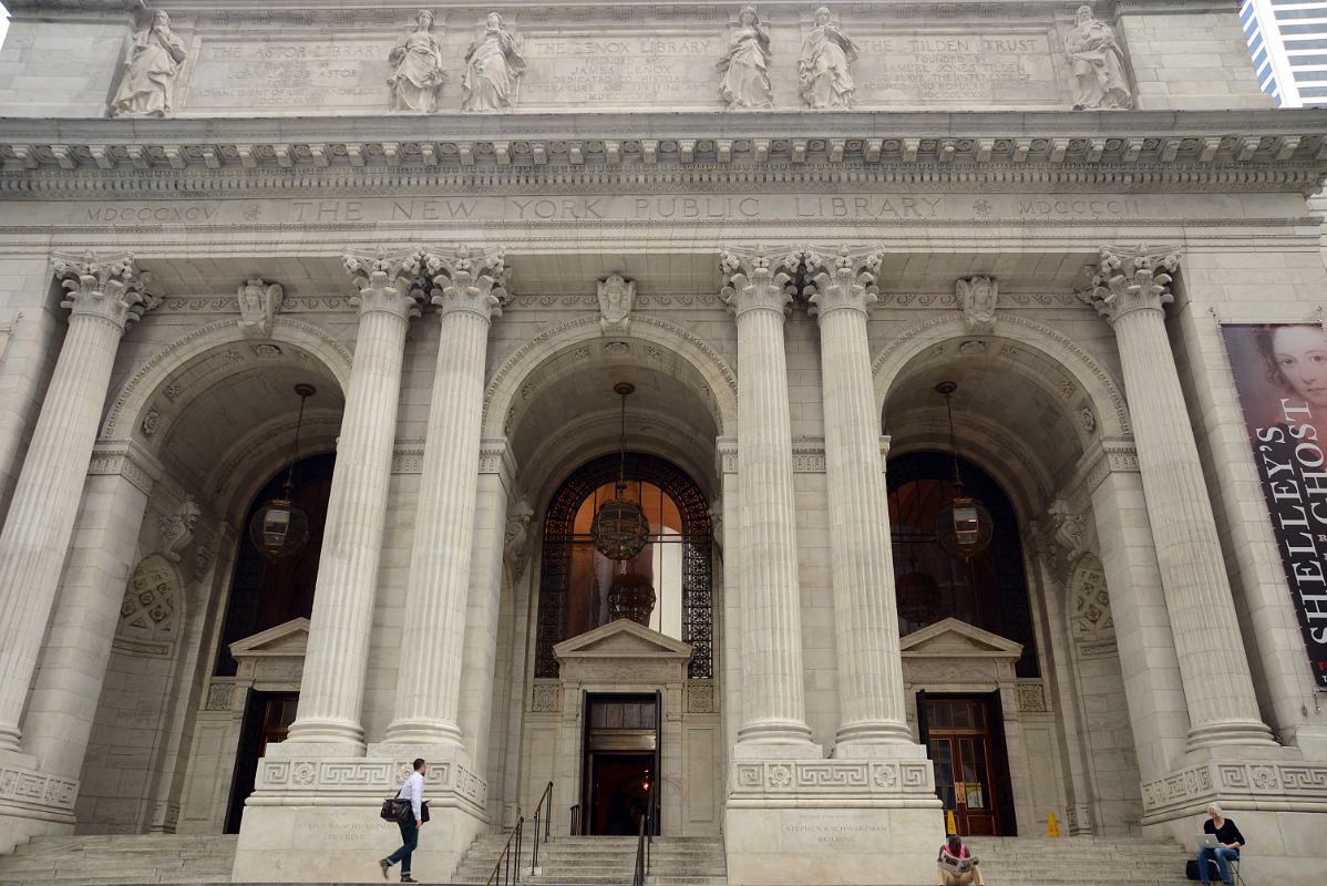 06 Outside Entrance To The New York City Public Library Main Branch